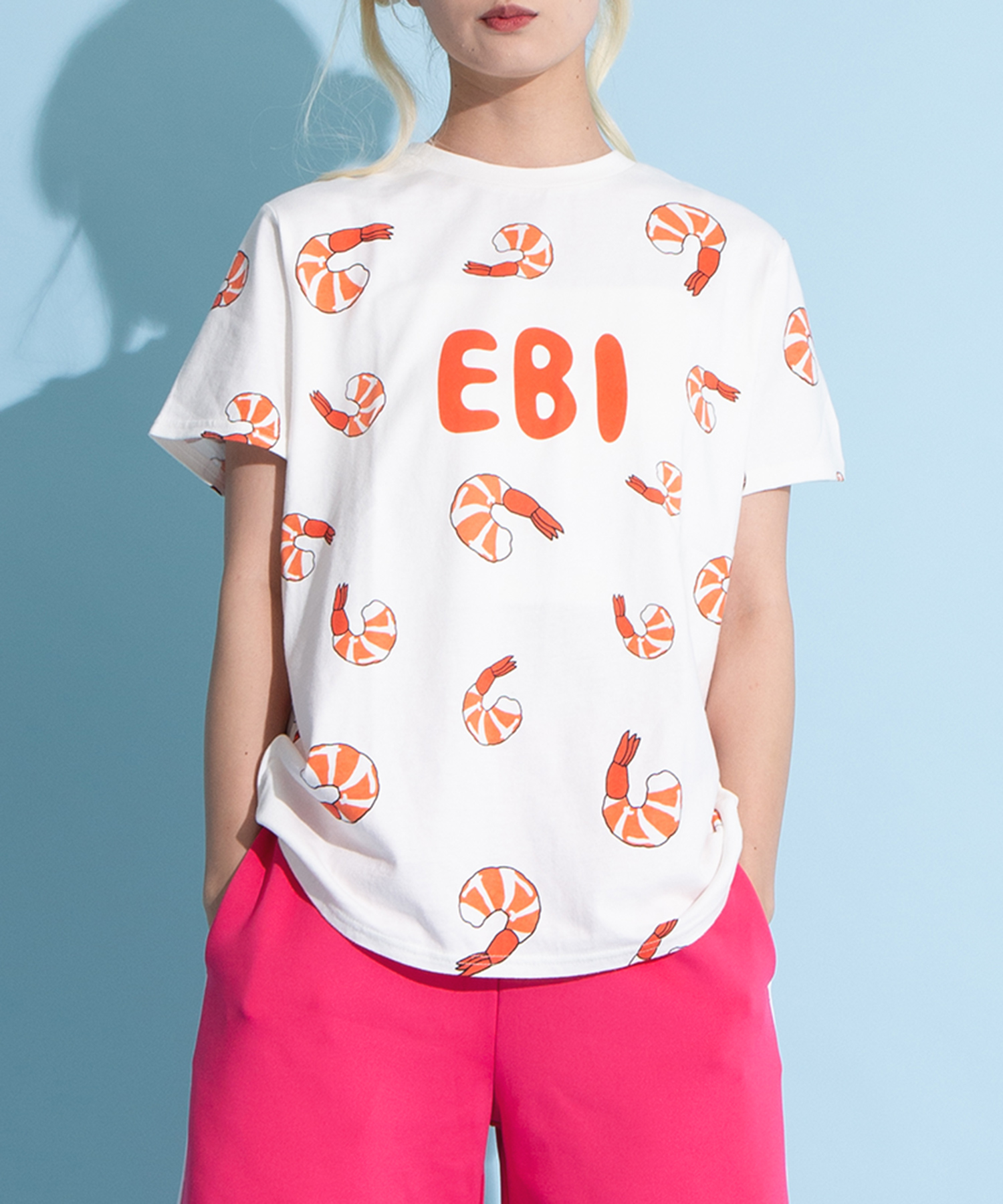 aynbプロフ必読様☆ビスチェ＆Tショーツ フード総柄Tシャツ（EBI ）[商品：PN17SS-022-5R] - PUNYUS