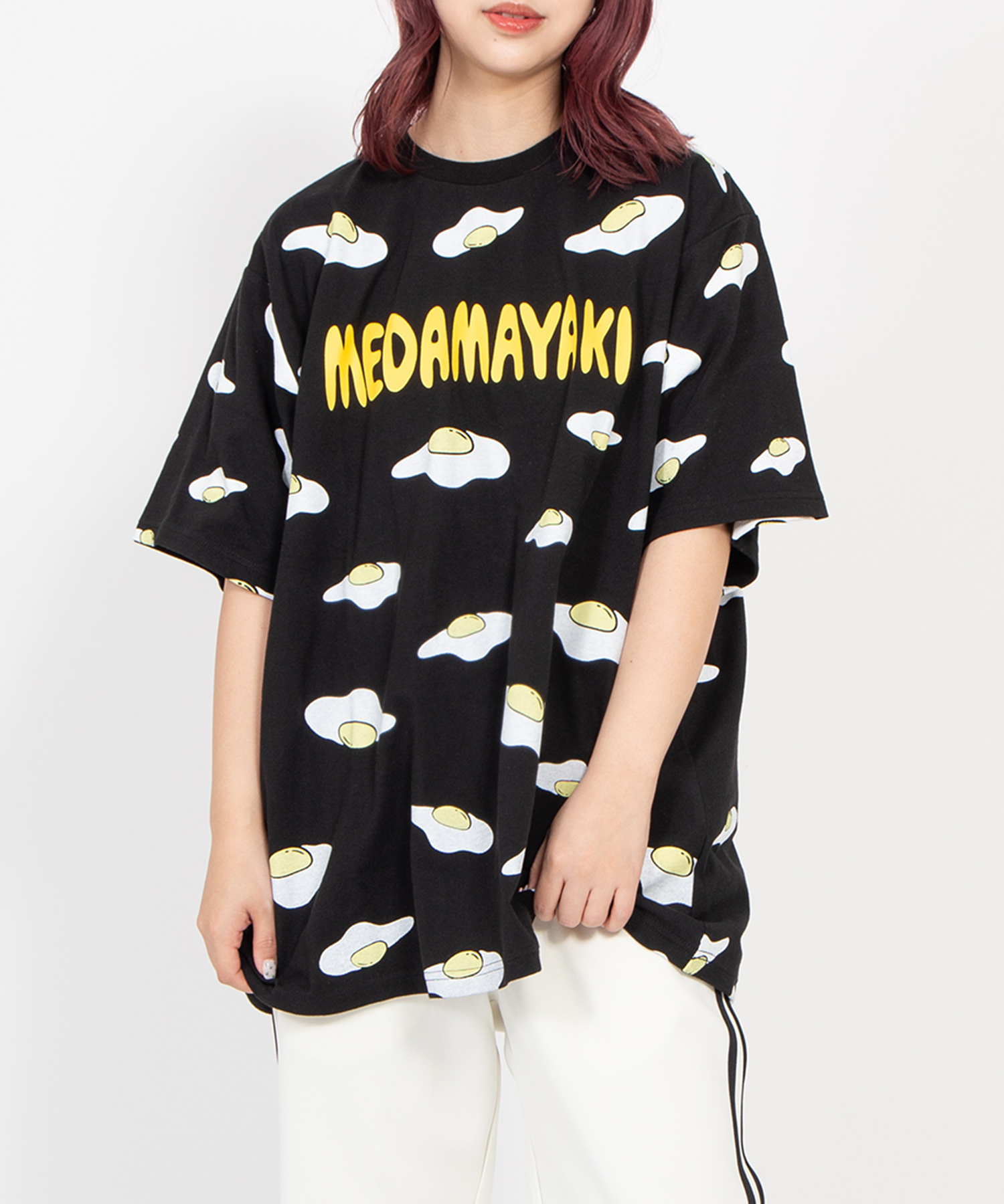 新サイズ】目玉焼き総柄Tシャツ[商品：PN18SS-001-15] - PUNYUS Online