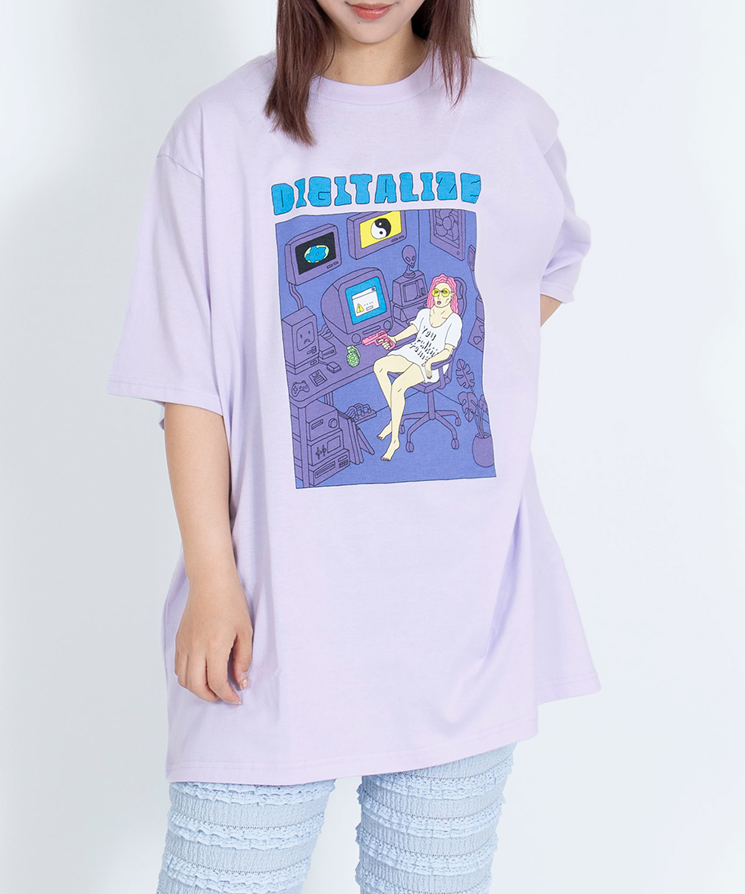 DIGITALIZEビッグTシャツ[商品：PN22SS-064] - PUNYUS Online Store
