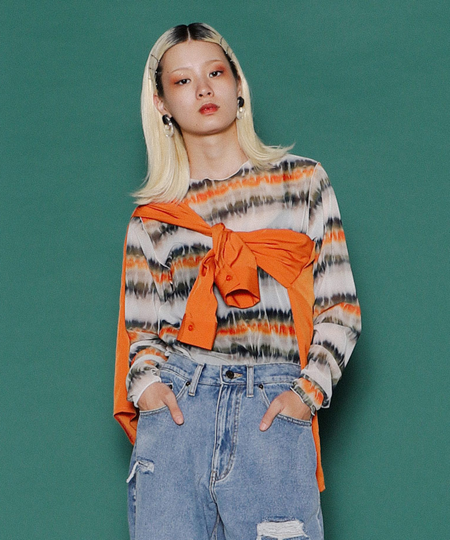 グラデーションシアートップス[商品：PN23AW-005] - PUNYUS Online