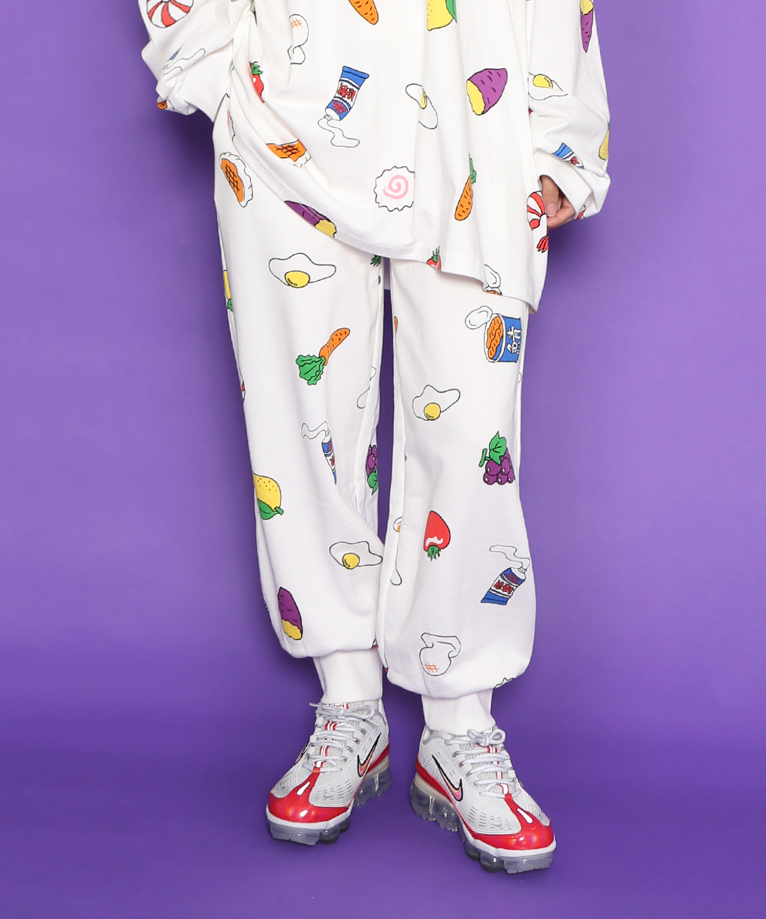 慶應義塾 UNICORNS】グレー スウェットパンツ ロゴ付き 2XL M