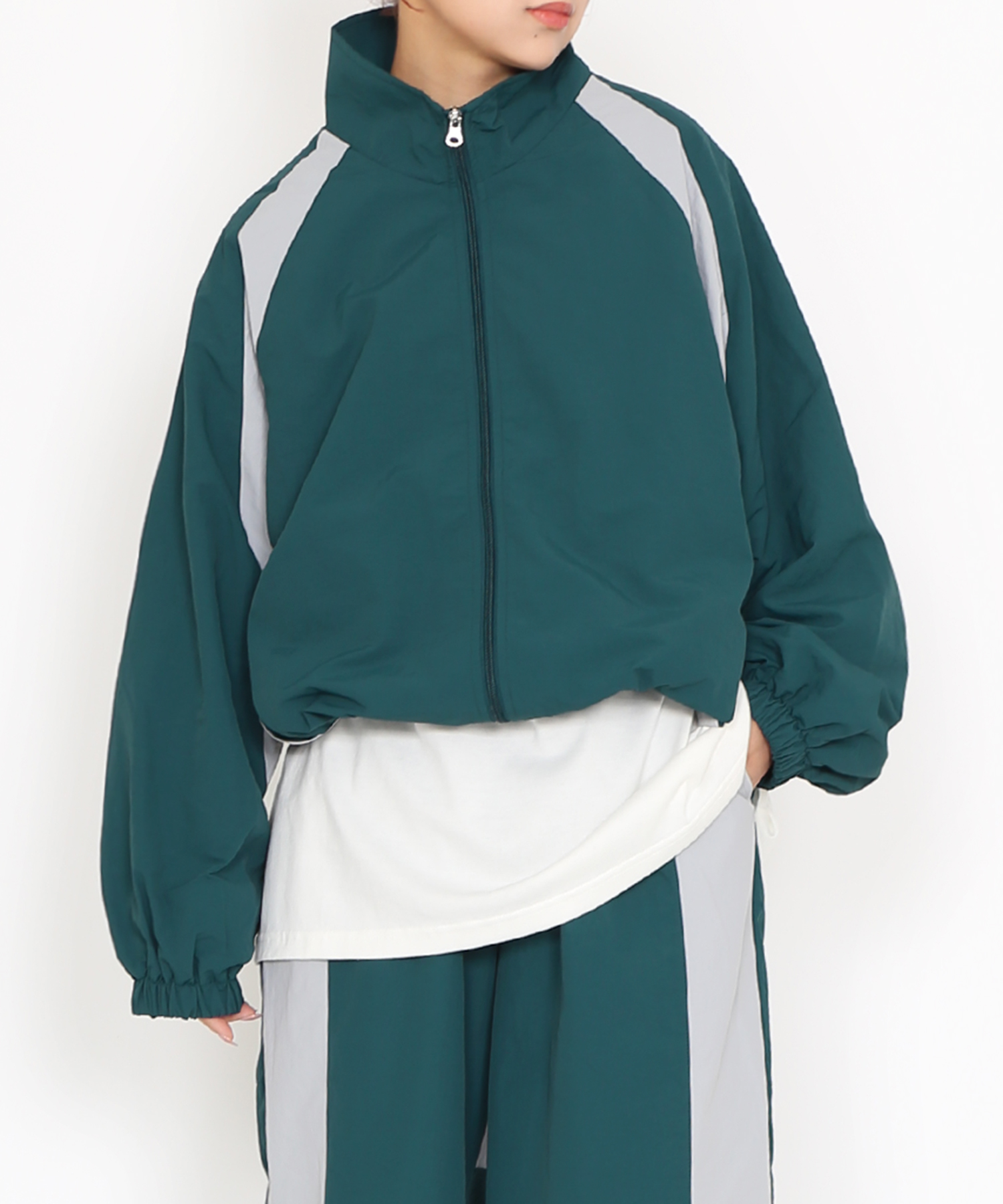 Nissy naptime 2023SS ナイロンジャケット Mサイズピンク Nissy naptime 2023SS ナイロンジャケット Mサイズピンク