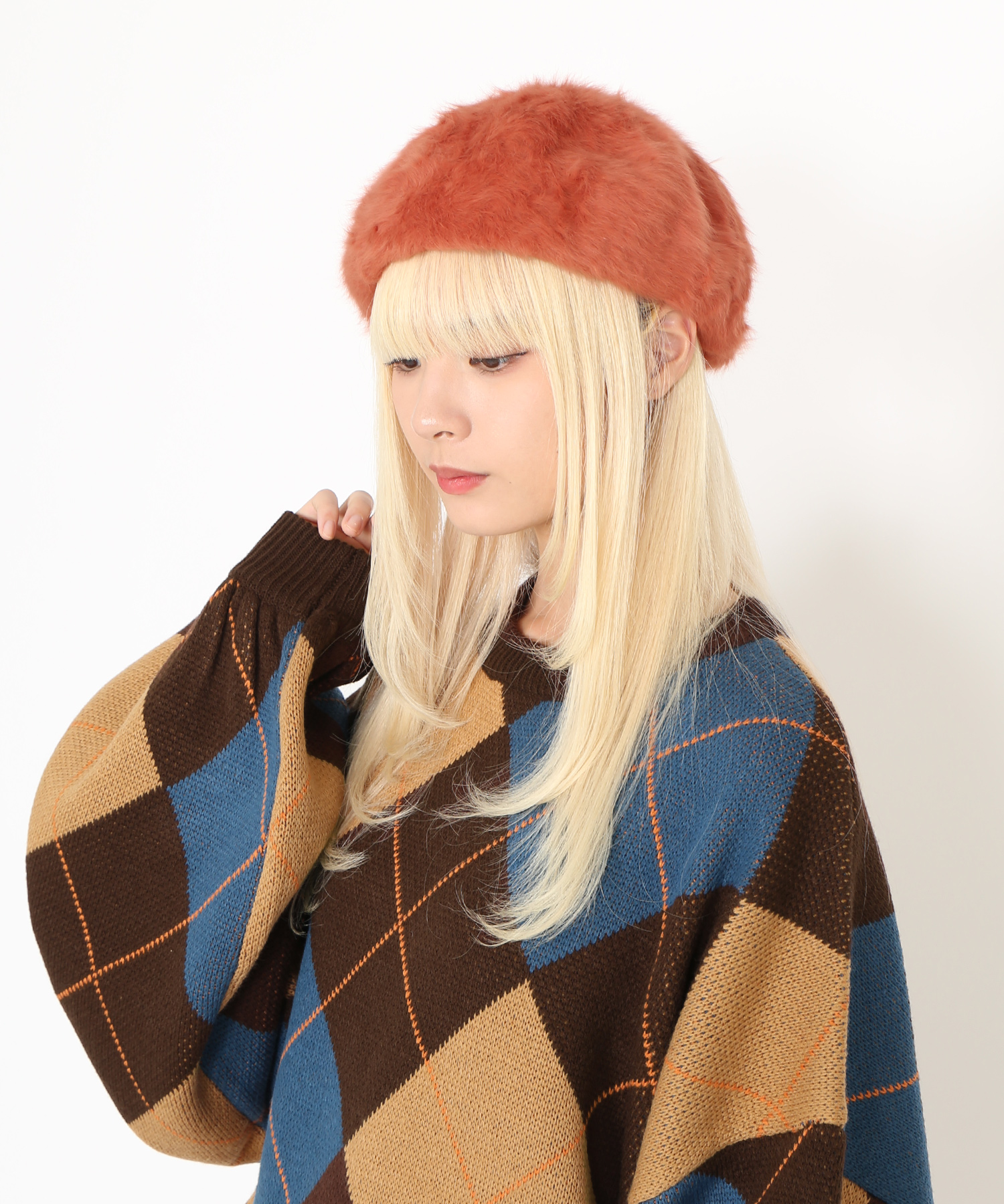 アンゴラベレー帽[商品：PN24AW-068] - PUNYUS Online Store