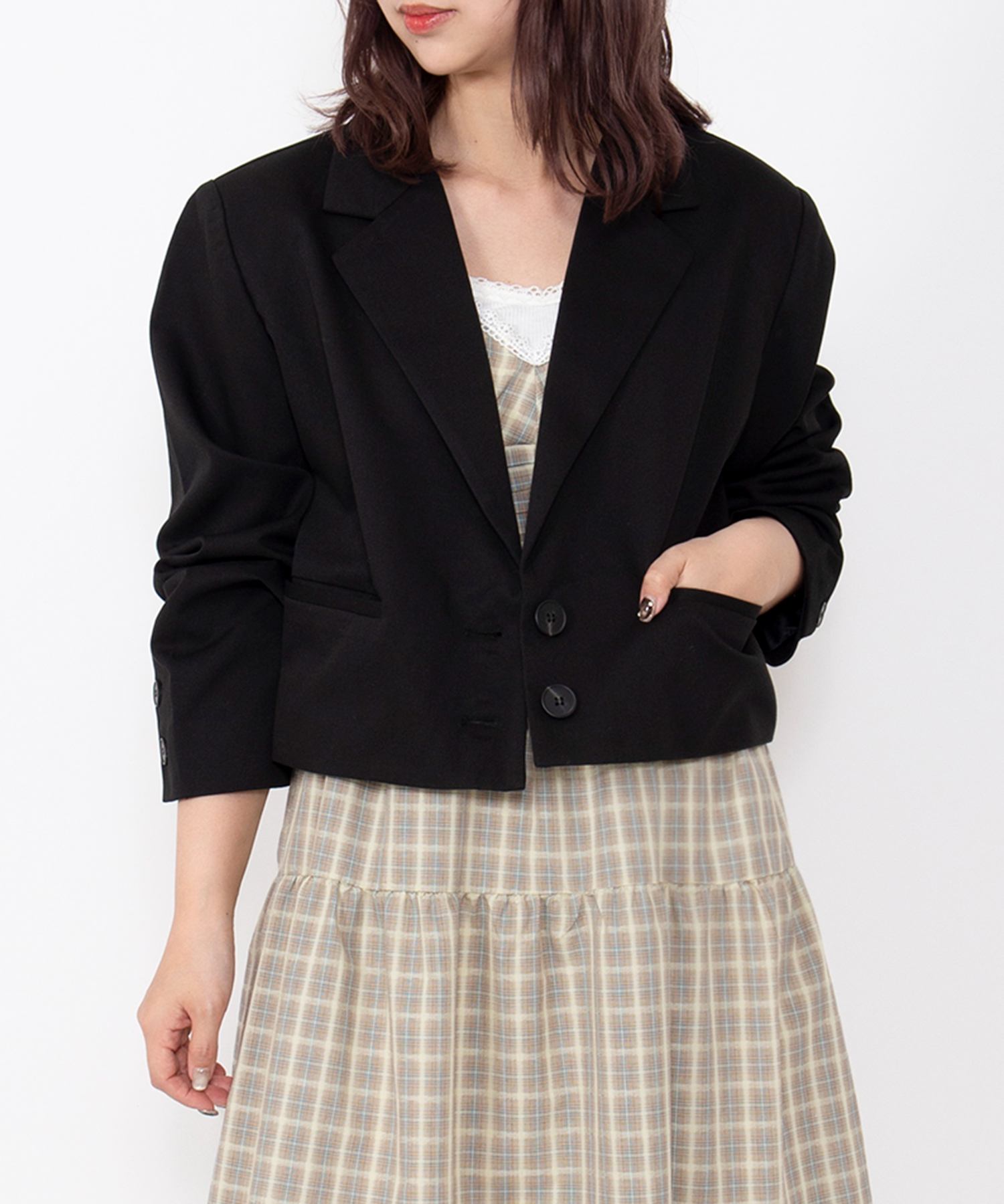 ショートテーラードジャケット[商品：PN24SS-004] - PUNYUS Online 