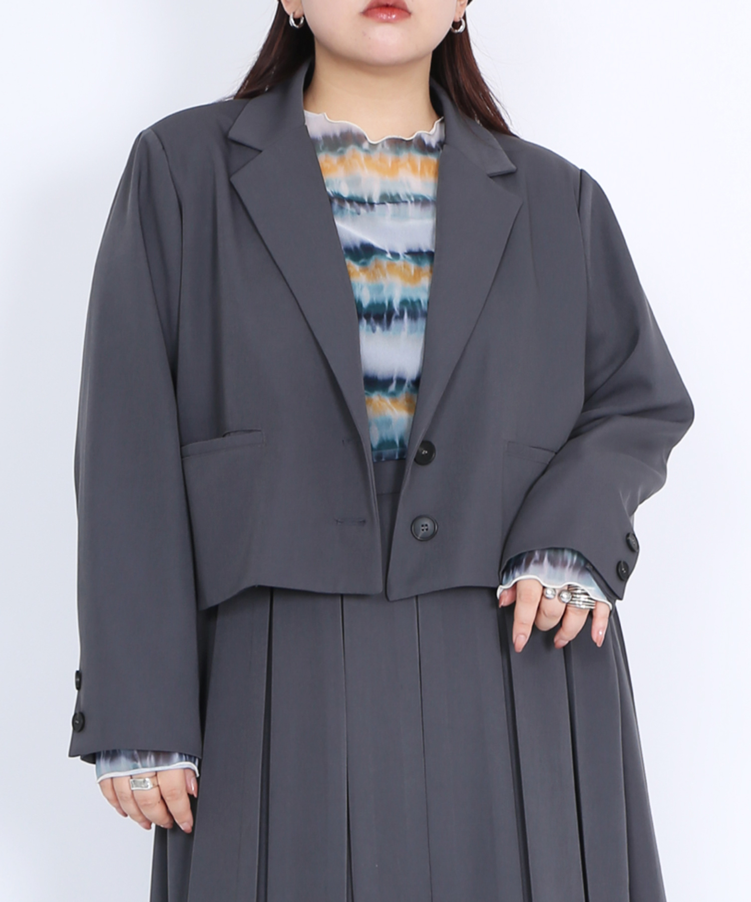 ショートテーラードジャケット[商品：PN24SS-004] - PUNYUS