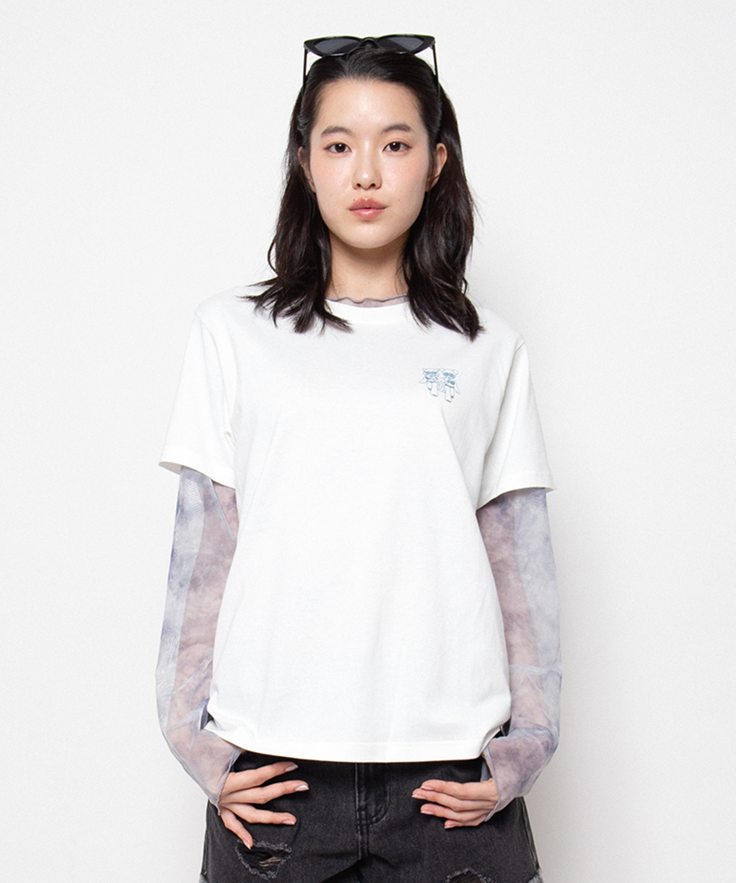 グラデーションシアートップス[商品：PN24SS-050] - PUNYUS Online