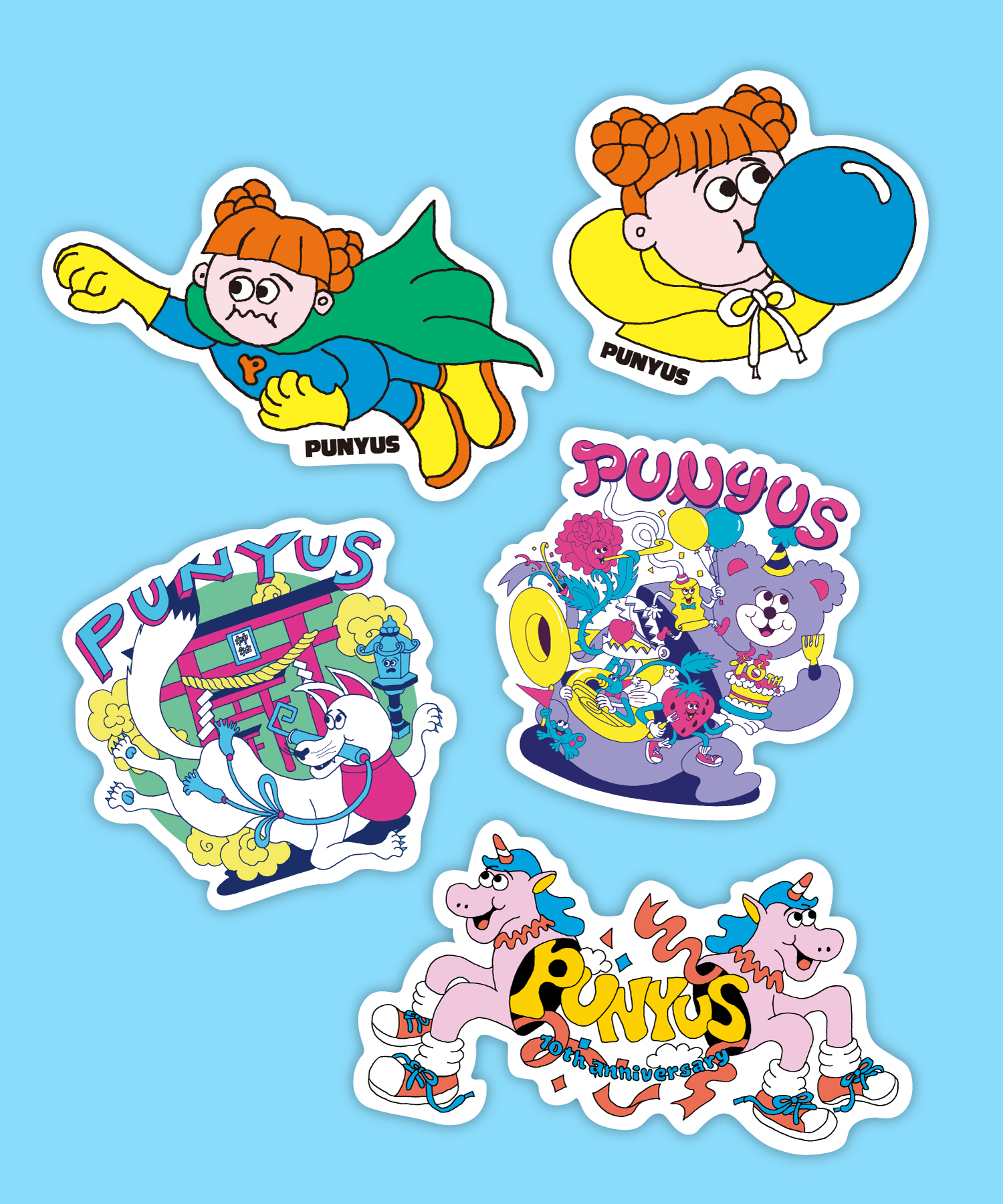 ステッカー3[商品：PN24T-004] - PUNYUS Online Store / 公式通販