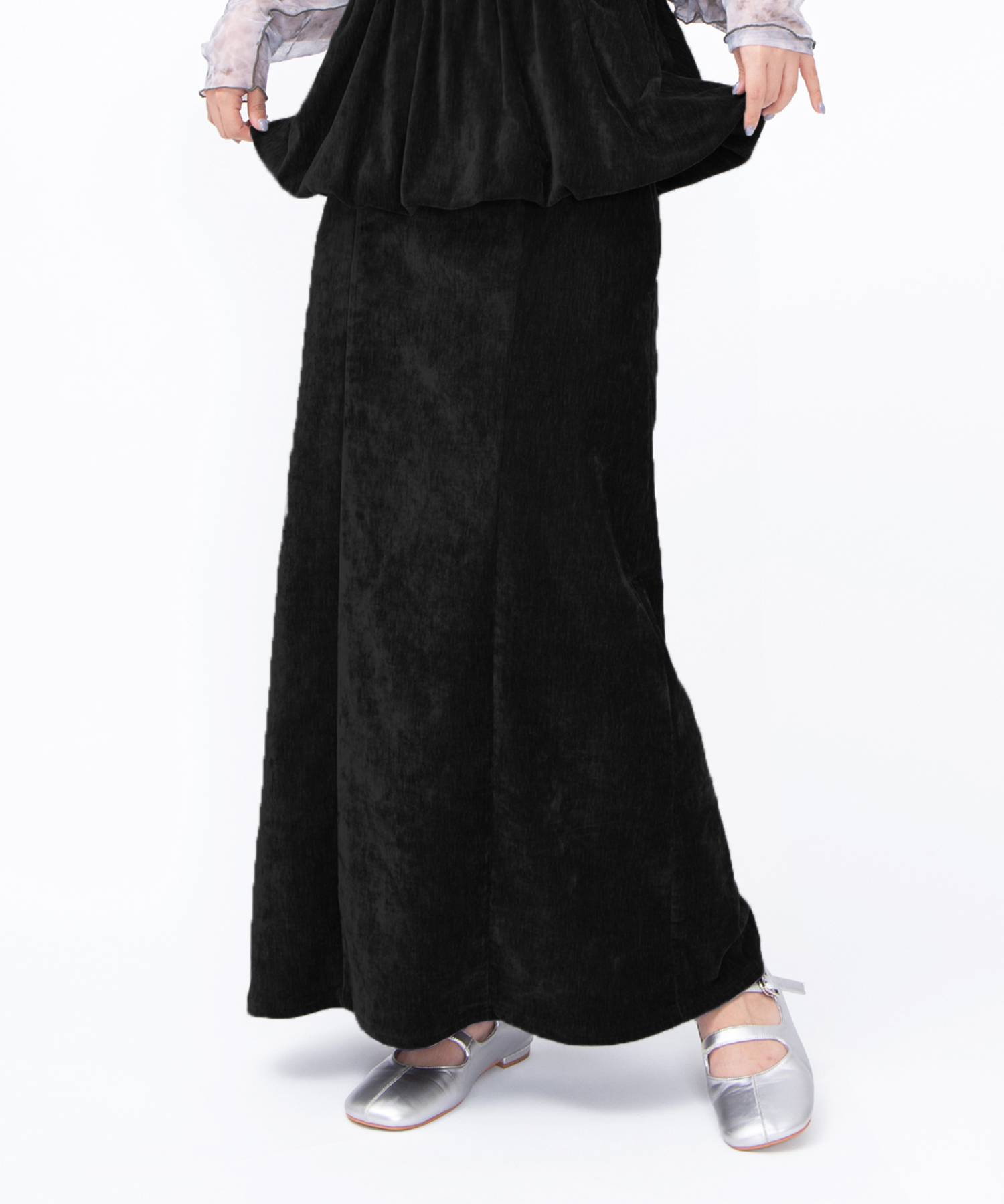 ベロアロングスカート[商品：PN25AW-028] - PUNYUS Online Store