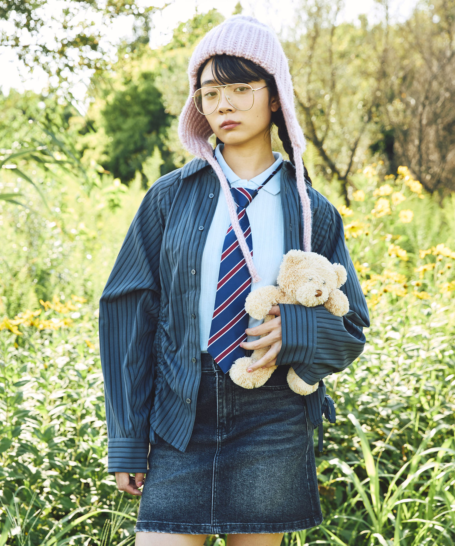 ドロストストライプシャツ[商品：PN25AWR-008] - PUNYUS Online Store