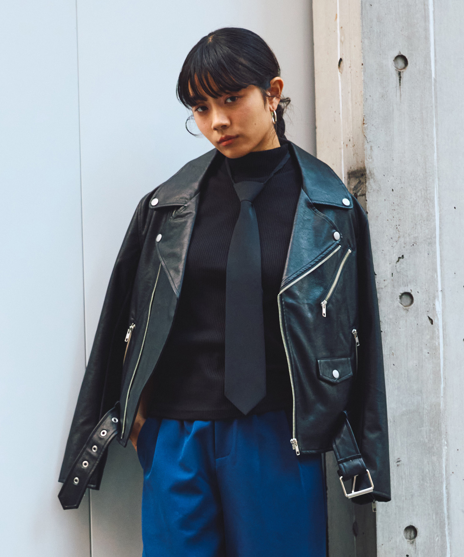 ダブルライダースジャケット[商品：PN25AWR-015] - PUNYUS Online