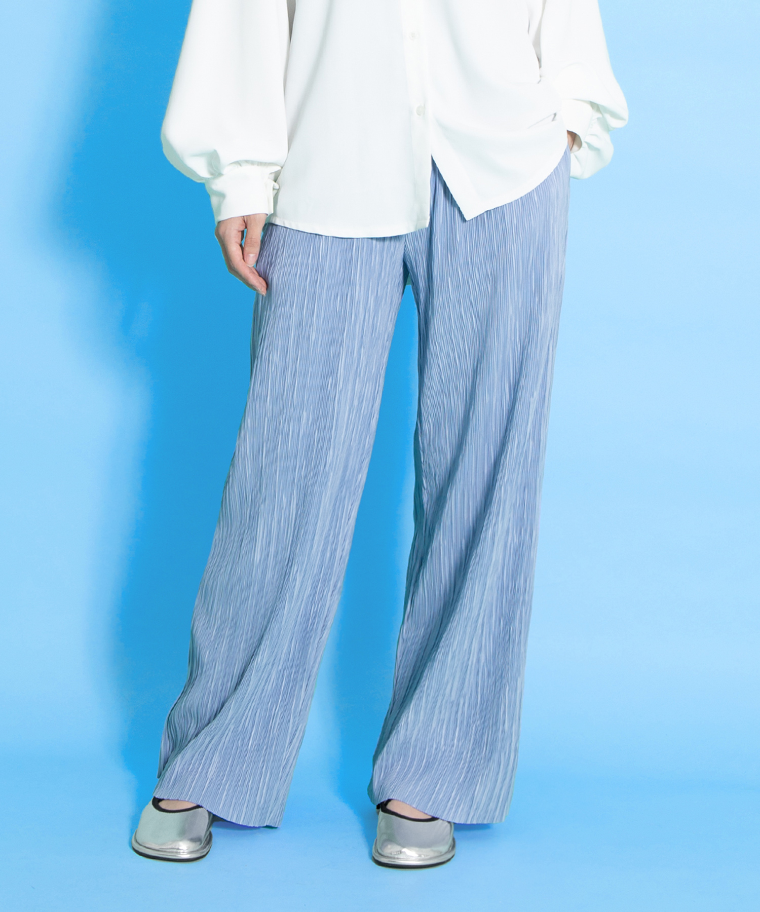 セルフカットプリーツパンツ[商品：PN25SS-022] - PUNYUS Online Store