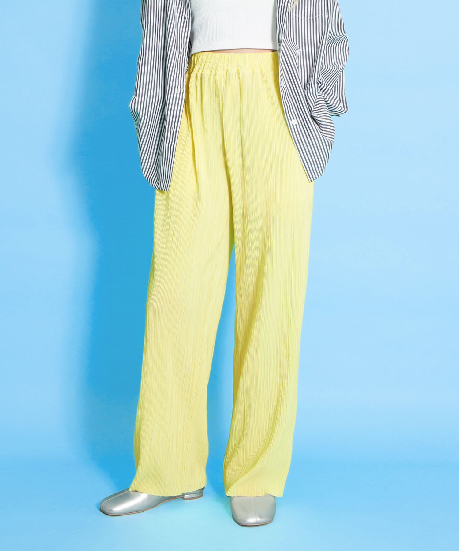 セルフカットプリーツパンツ[商品：PN25SS-022] - PUNYUS Online