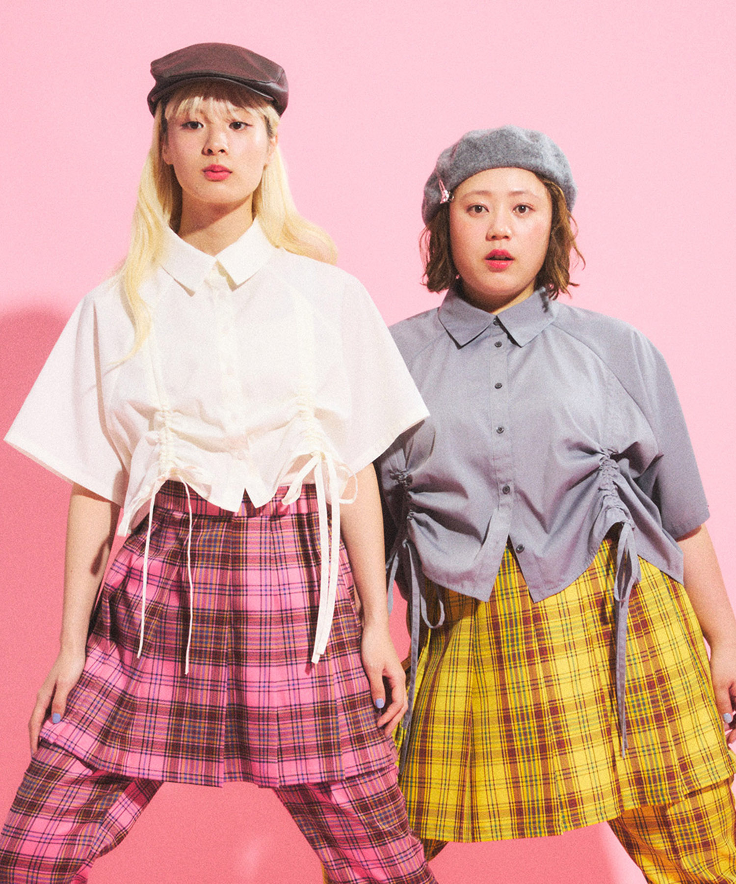 【最安値挑戦】 クロップド丈ドロストシャツ[商品：PN25SS-038] - PUNYUS Online トップス