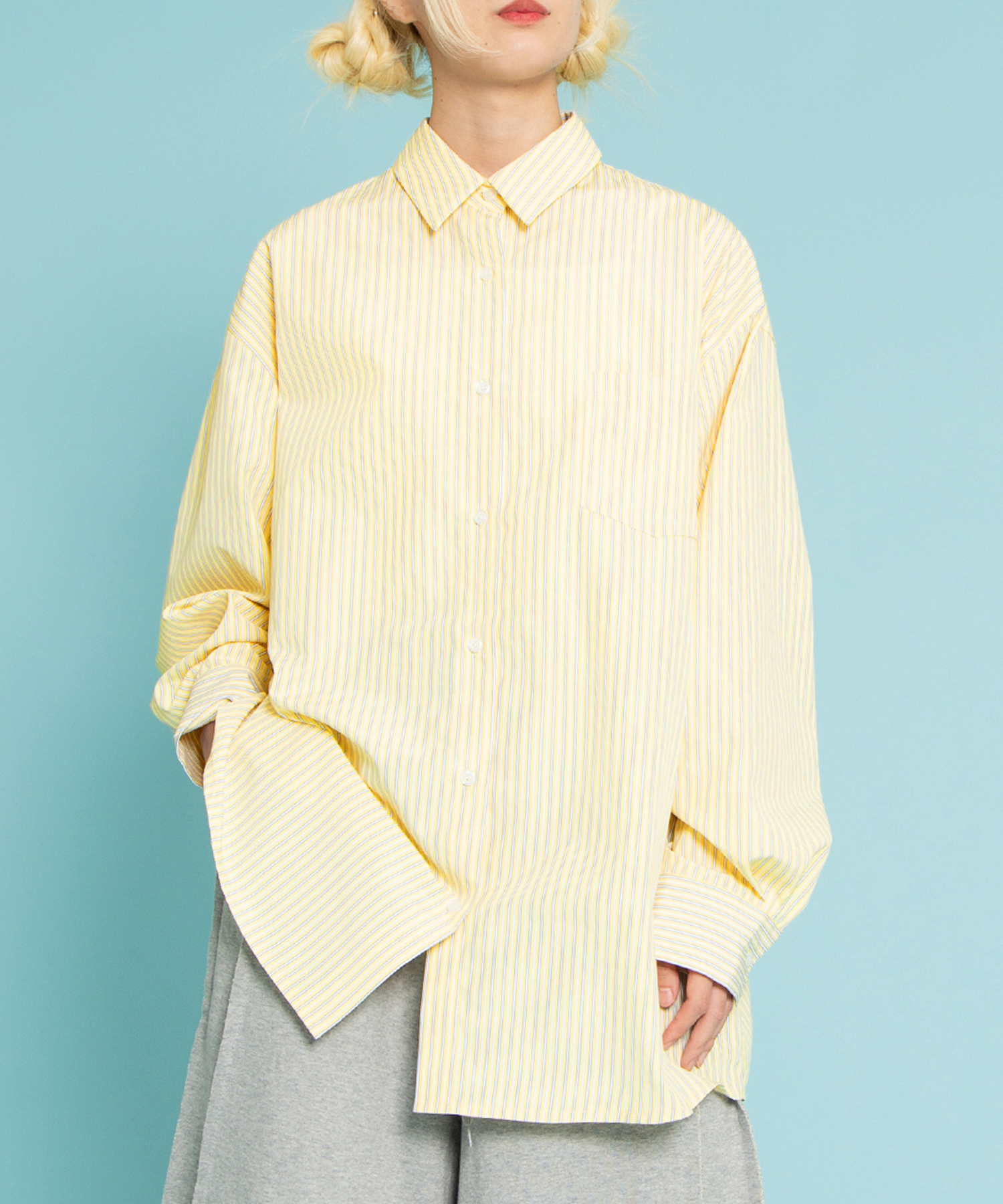 キャンディストライプシャツ[商品：PN25SS-056] - PUNYUS Online Store