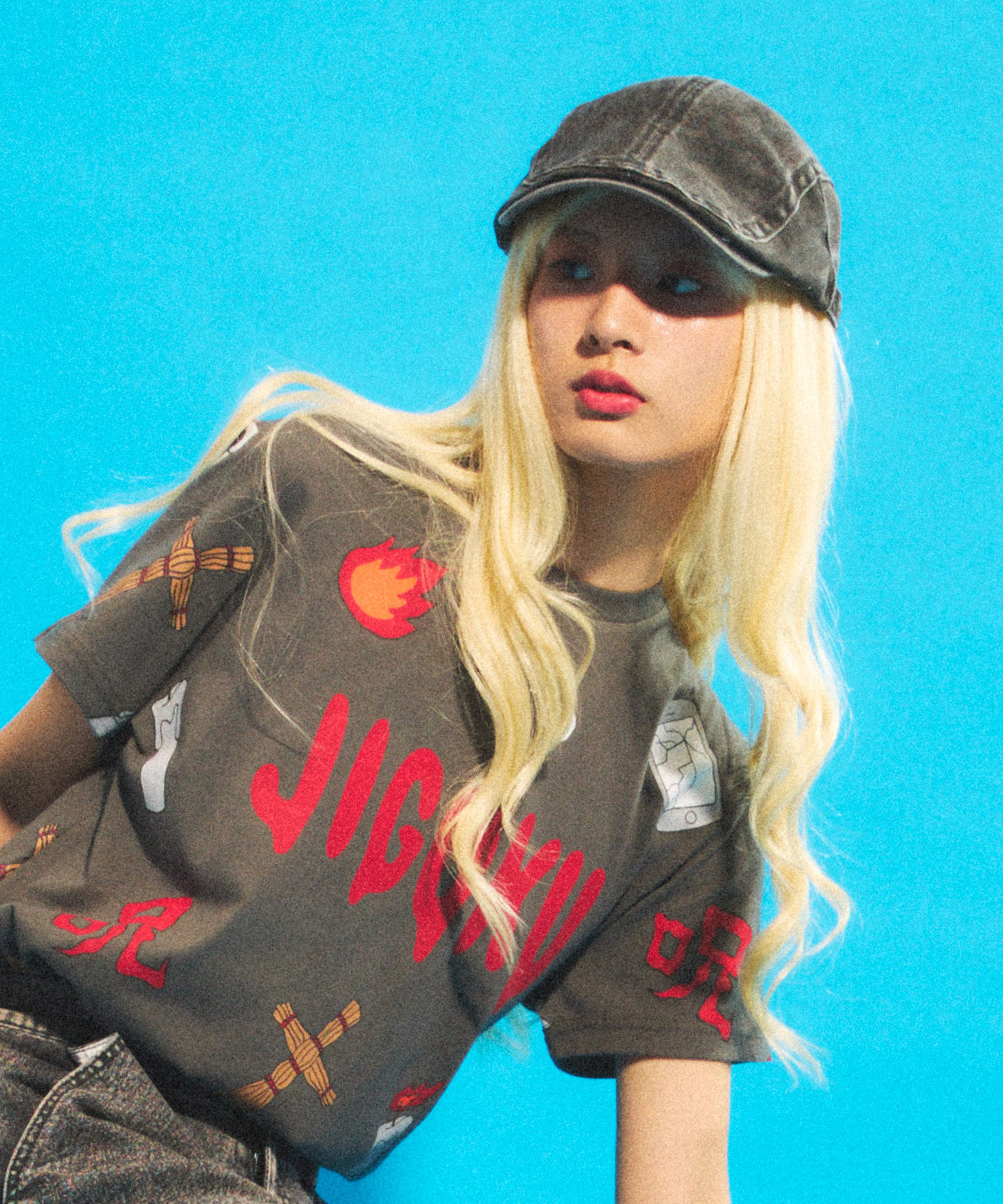 ojos メッシュハンチングキャップ newjeans ヘイン着用 ojos メッシュ