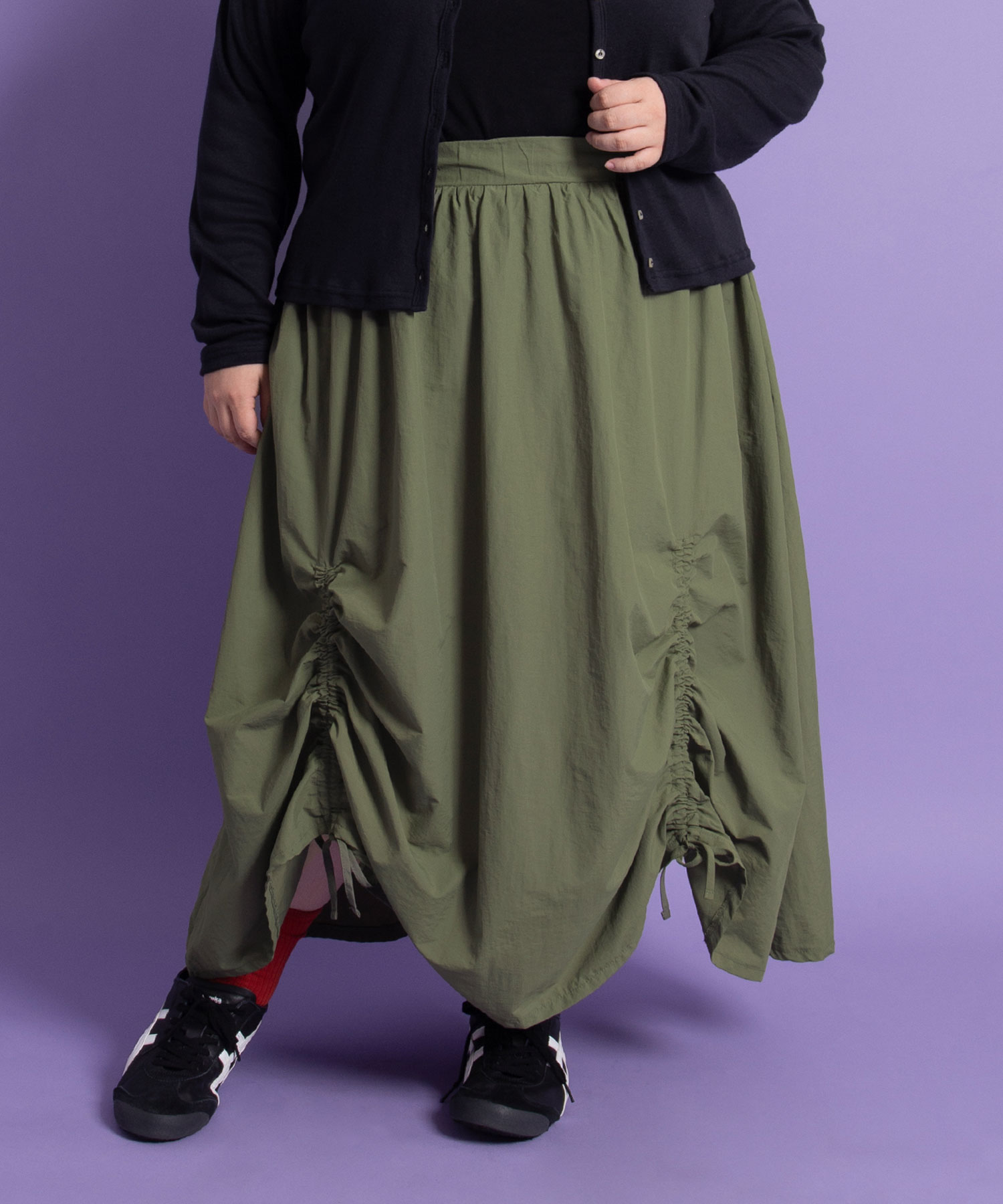 YUKARIページです！ ドロストフレアスカート[商品：PN25SS-065] - PUNYUS Online Store