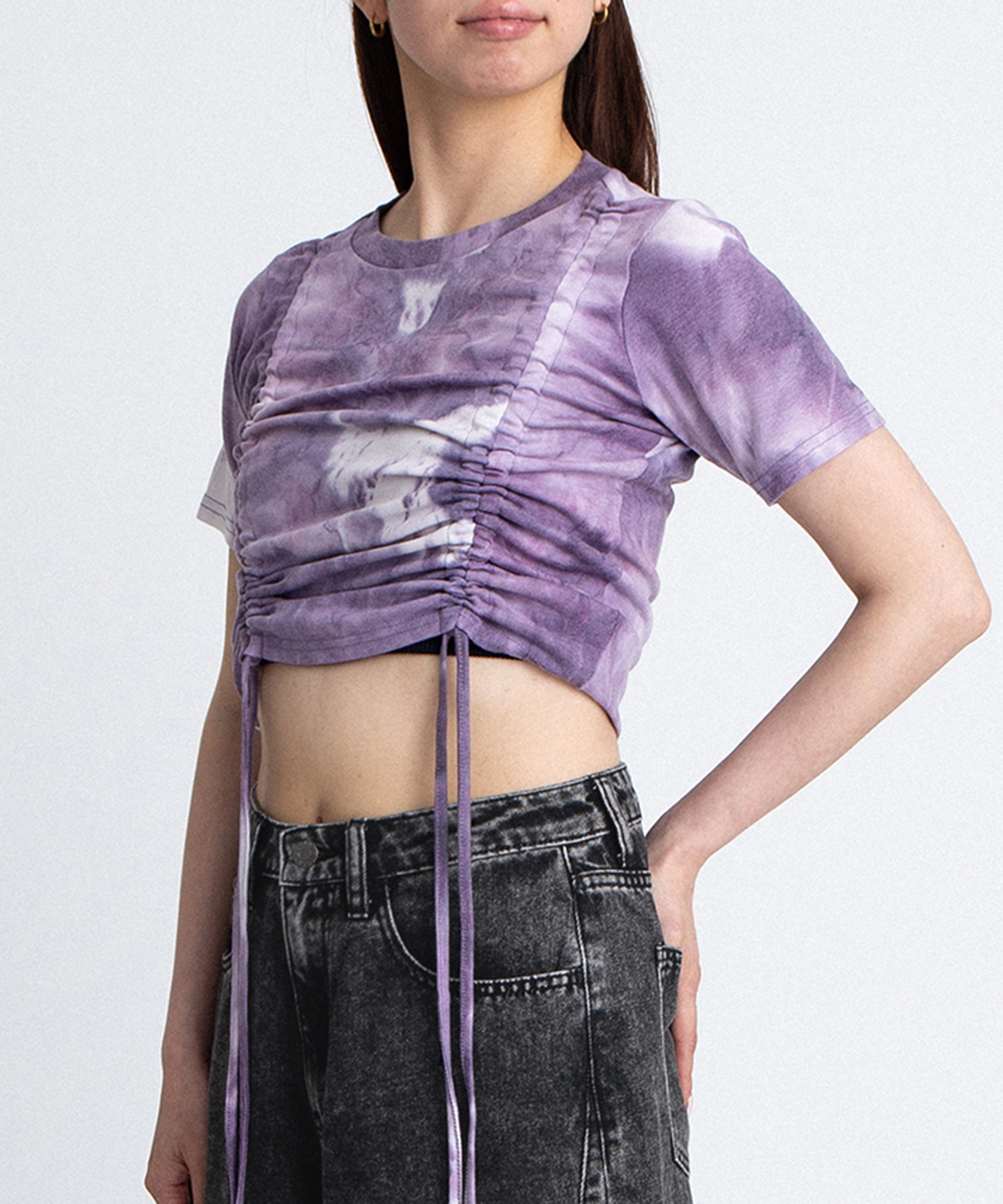 タイダイ柄ドロストトップス[商品：PN25SS-068] - PUNYUS Online Store