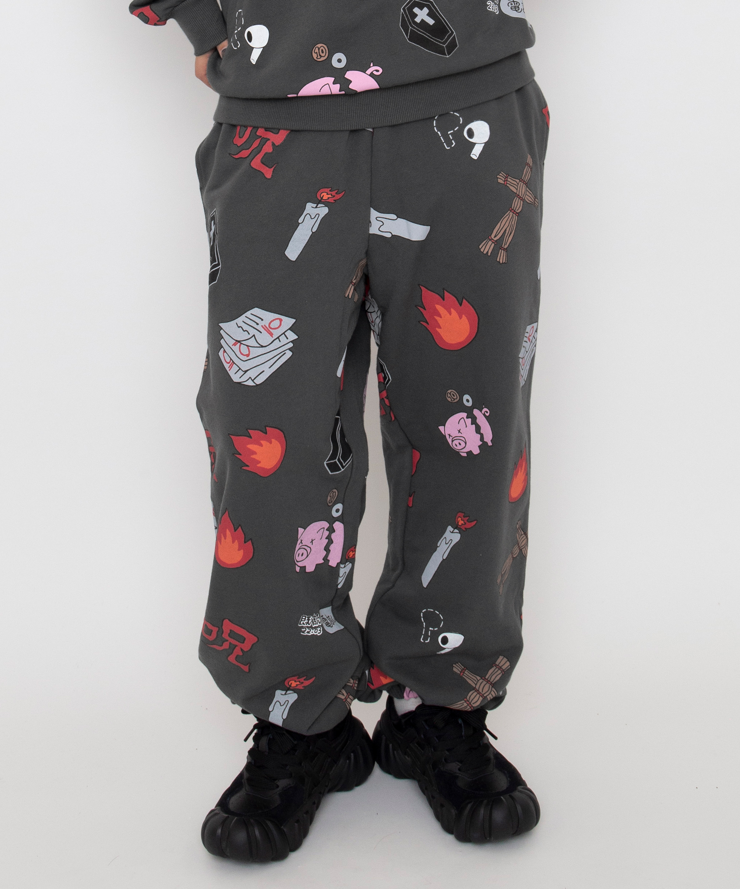 天国と地獄総柄スウェットパンツ[商品：PN26AW-107] - PUNYUS Online