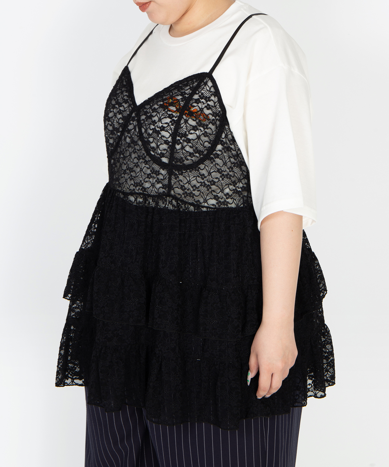 レースミニキャミワンピース[商品：PN26SS-003] - PUNYUS Online Store