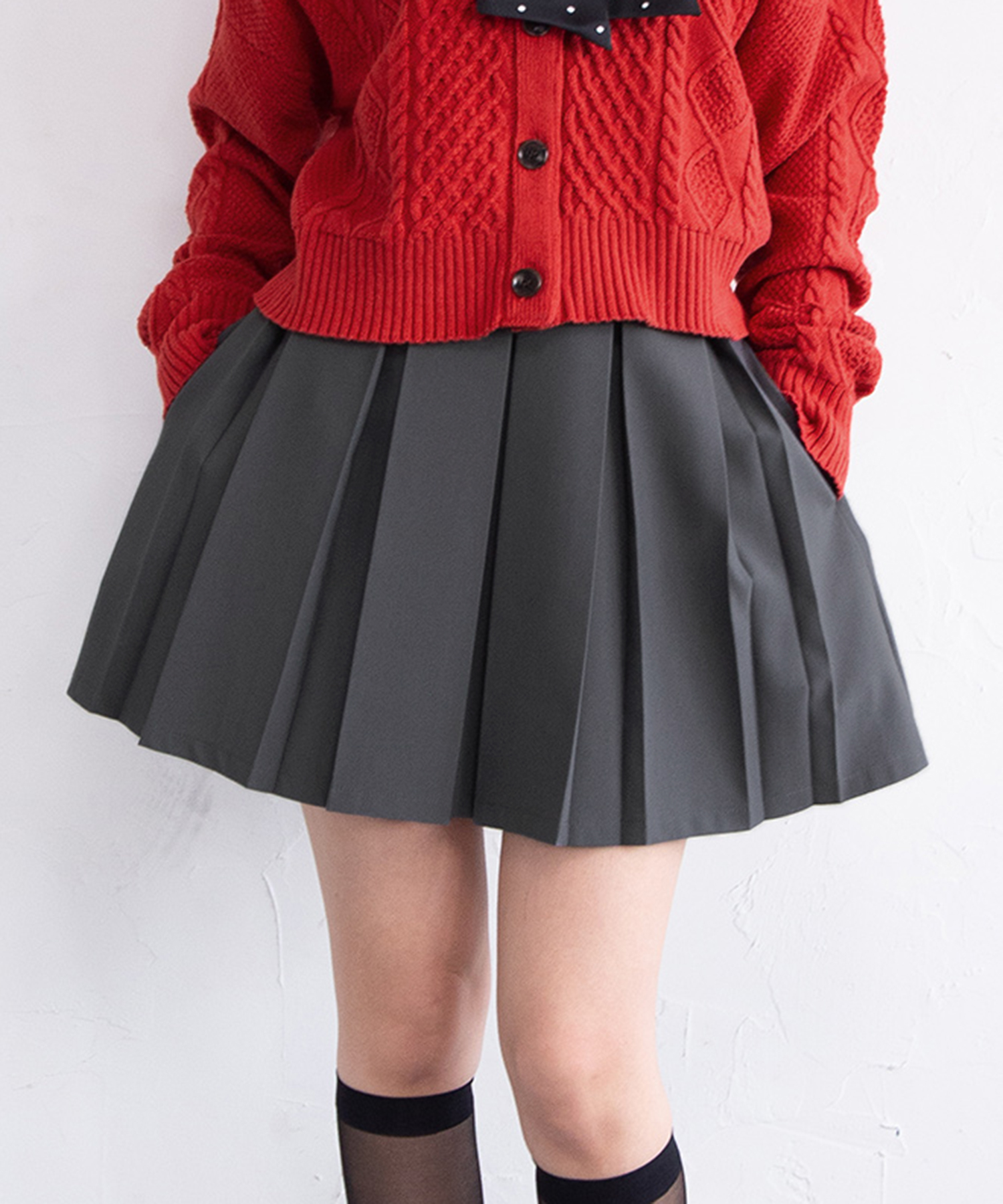 SEA サージ オーバーライニング ボックスプリーツ ミニスカート ボックスプリーツミニスカート[商品：PN26SS-005] - PUNYUS Online