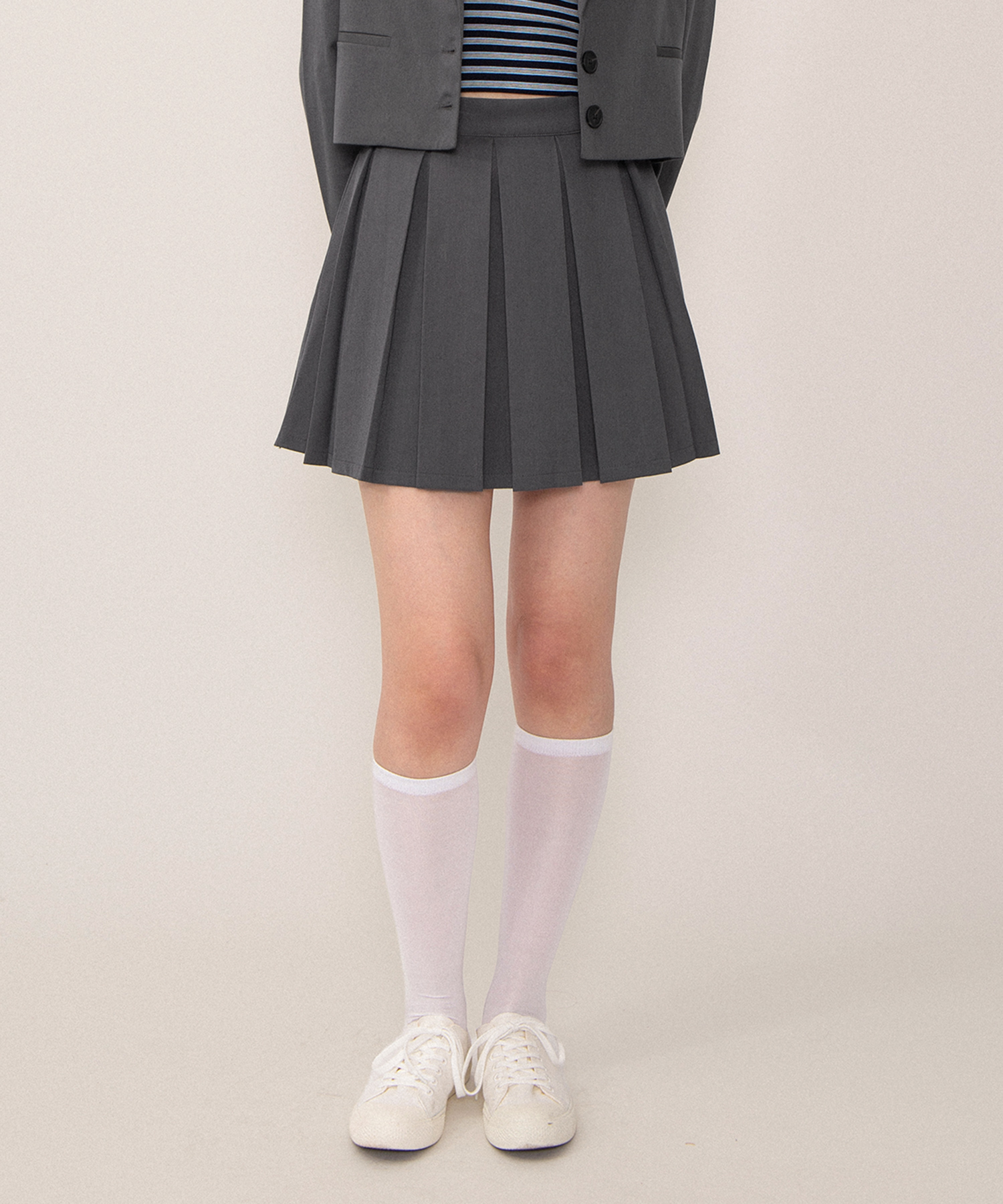 ボックスプリーツミニスカート[商品：PN26SS-005] - PUNYUS Online