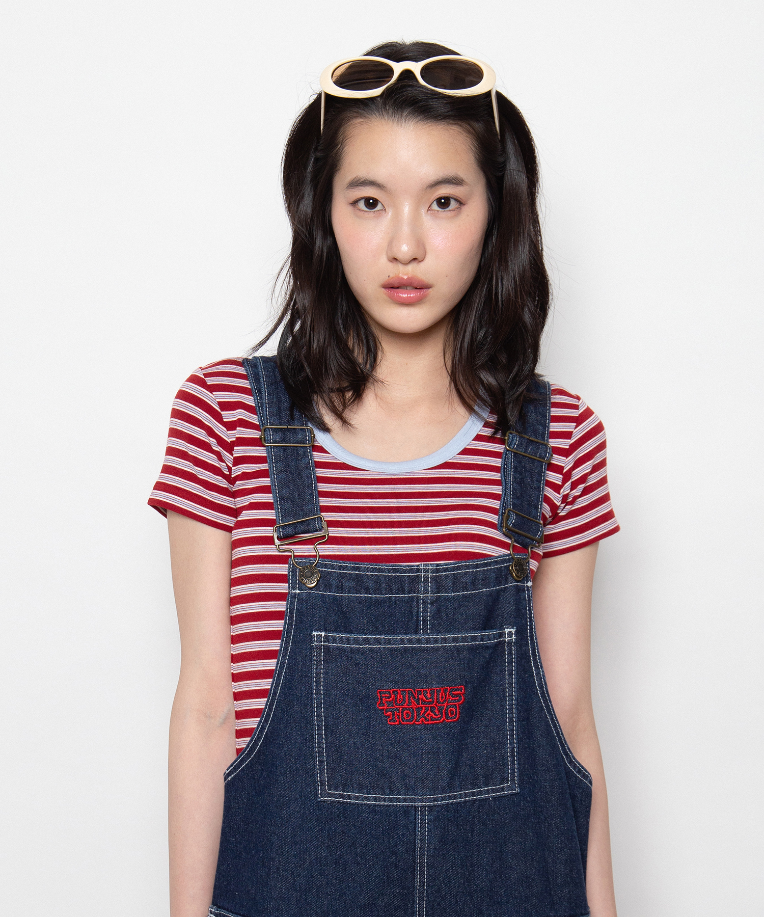 ボーダーUネックトップス[商品：PN26SS-026] - PUNYUS Online Store
