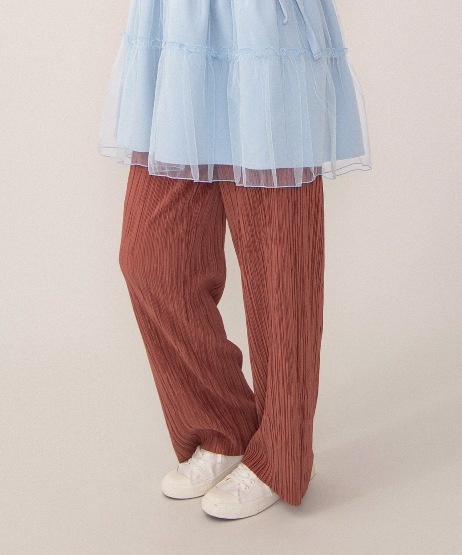 ペアスロープ パンツ サイズ36 セルフカットプリーツパンツ[商品：PN26SS-045] - PUNYUS Online Store