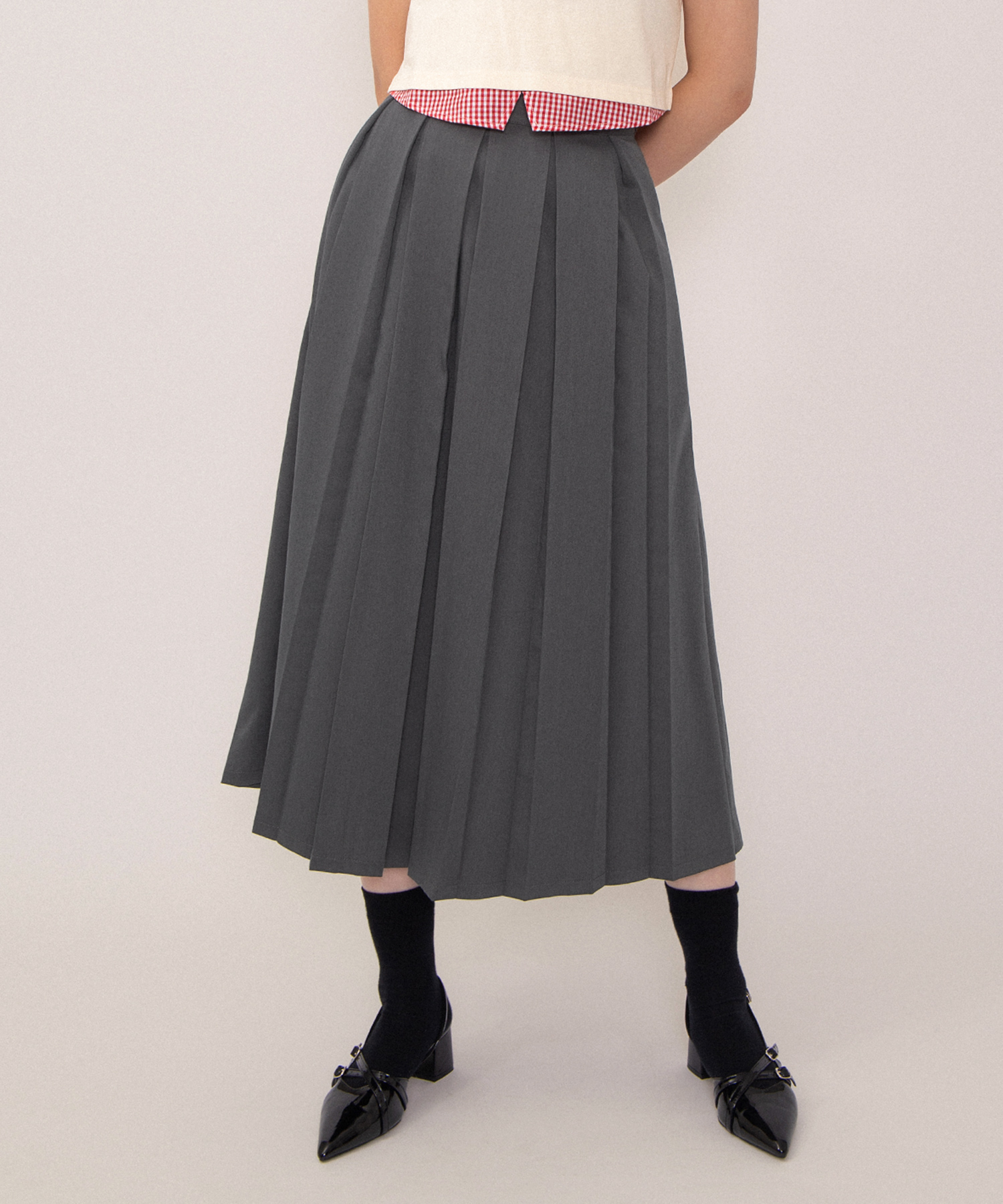 ボックスプリーツロングスカート[商品：PN26SS-047] - PUNYUS Online