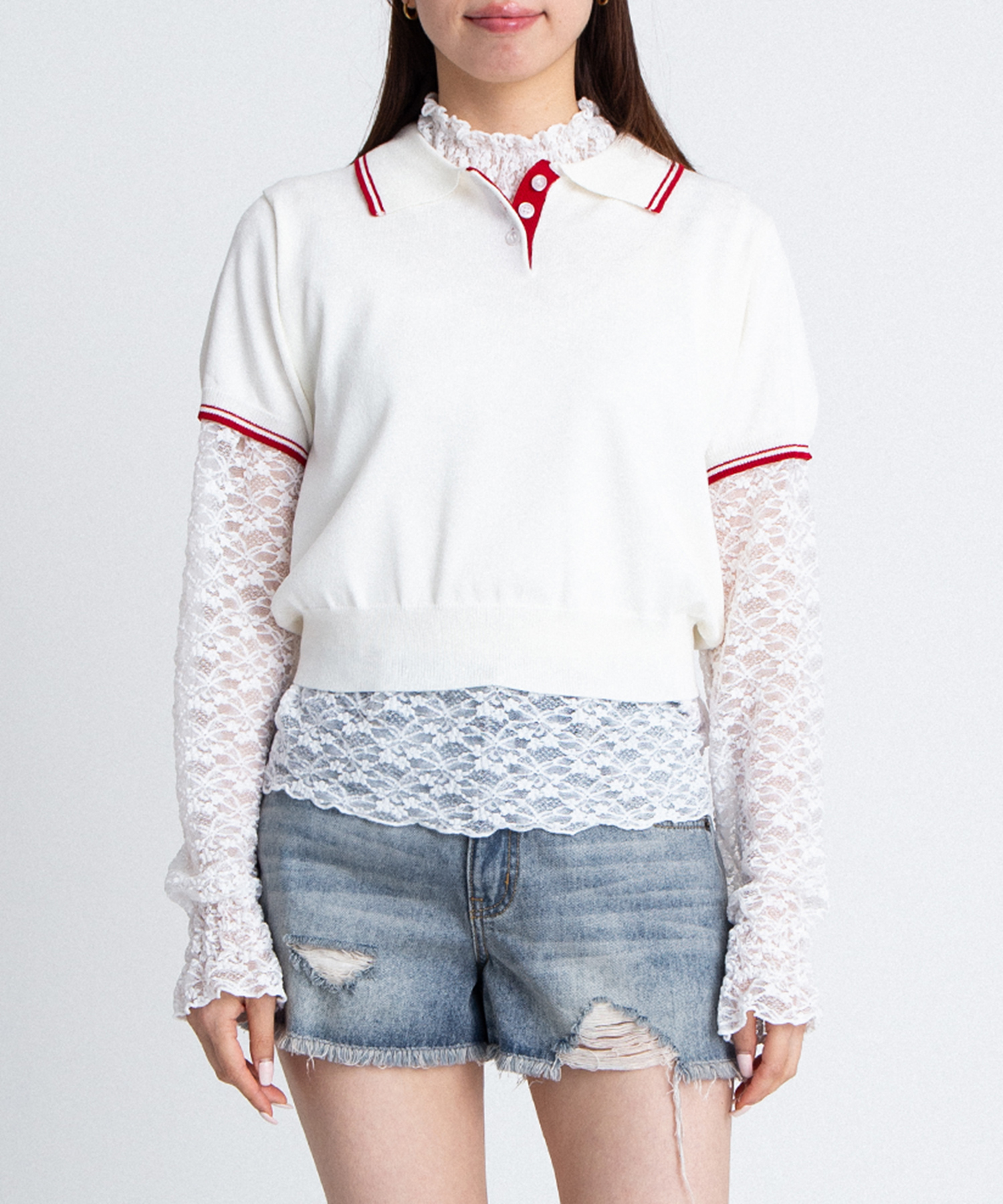 半袖ポロニット[商品：PN26SS-052] - PUNYUS Online Store / 公式通販