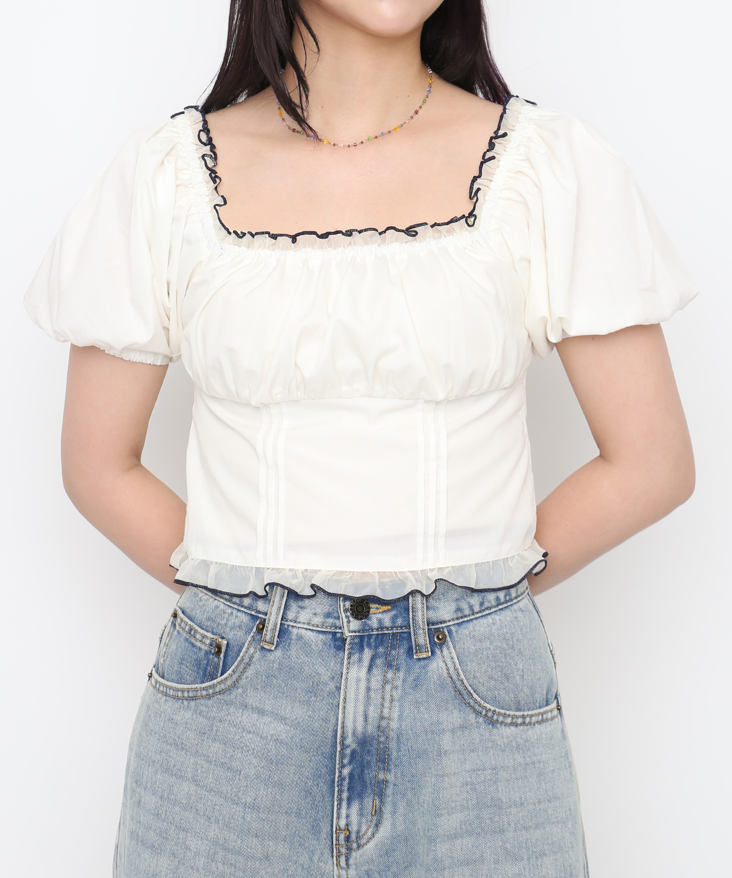 パフスリーブブラウス[商品：PN26SS-084] - PUNYUS Online Store