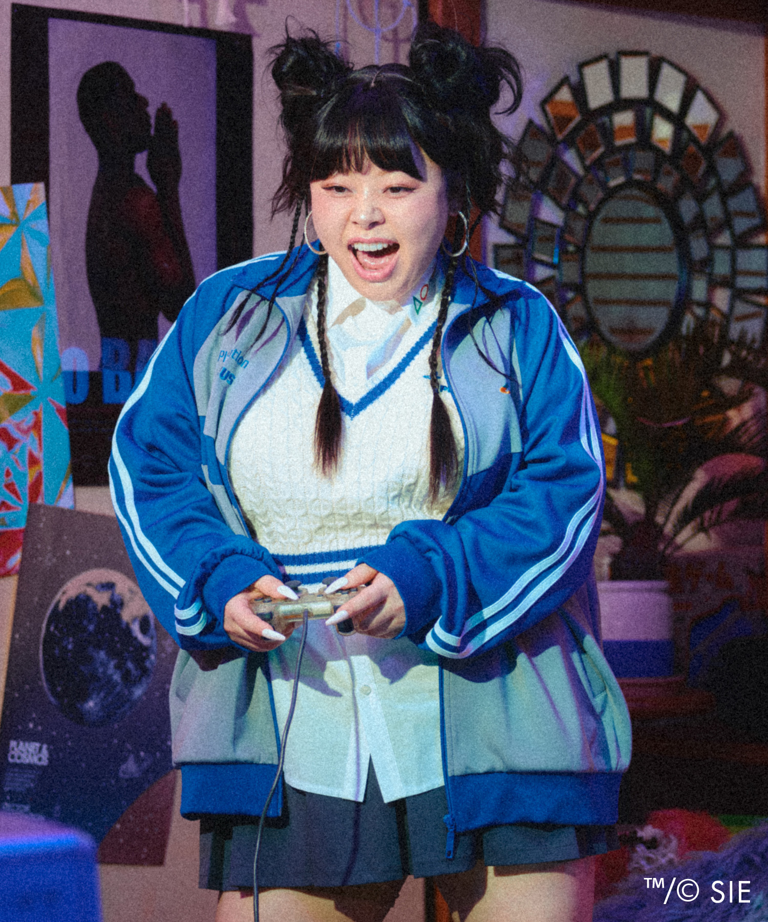 Playstationラインニットベスト[商品：PNPS25AW-015] - PUNYUS Online