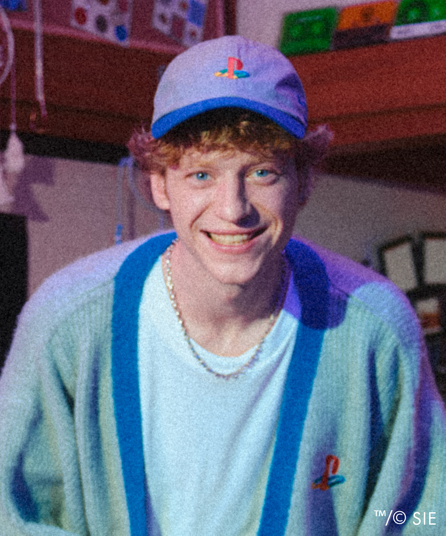 Playstationロゴ刺繍キャップ[商品：PNPS25AW-020] - PUNYUS